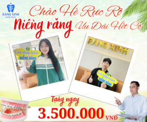 Chương trình niềng răng ưu đãi dành riêng cho các bạn đang là học sinh , sinh viên đang gặp các tình trạng về răng dễ dàng tiếp cận và sử dụng dịch vụ.