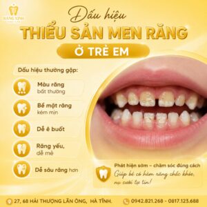 Dấu Hiệu Nhận Biết Thiểu Sản Men Răng Ở Trẻ Em